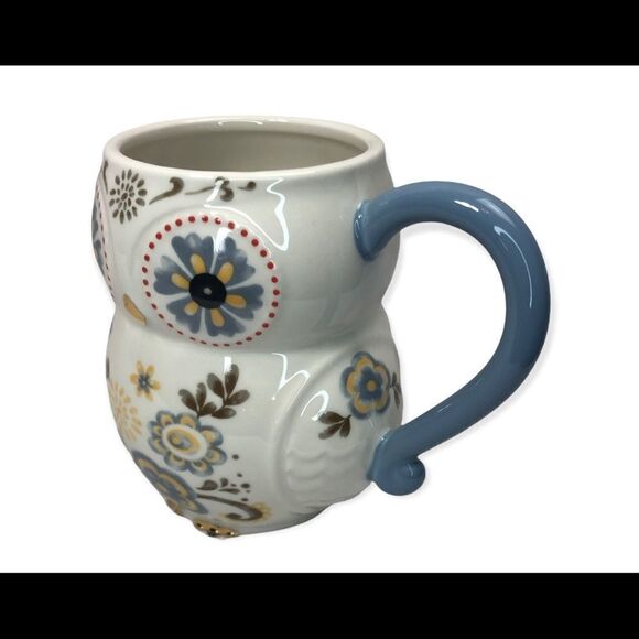 Owl blue/ white coffee mug by Cracker Barrel - Picture 2 of 5